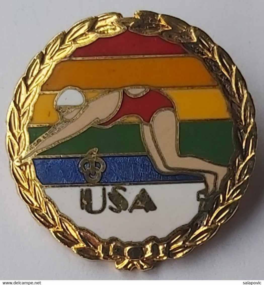 USA Swimming Federation Association Union PIN A12/6 - Schwimmen