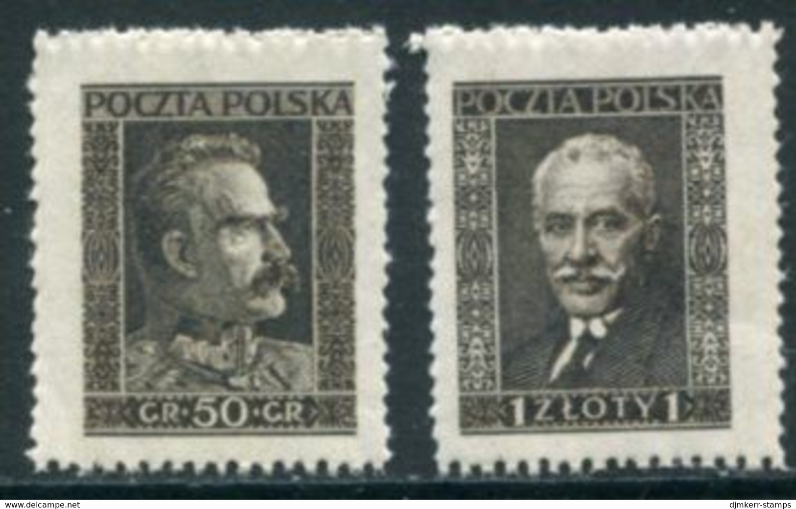 POLAND 1928 Warsaw Stamp Exhibition Singles From The Block MNH / **.  Michel 254-55 - Unused Stamps