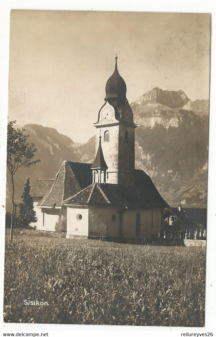 CPA ,Suisse , N°22 , Sisikon , Chapelle ,Ed.Globetrotter  , 1923 - Sisikon