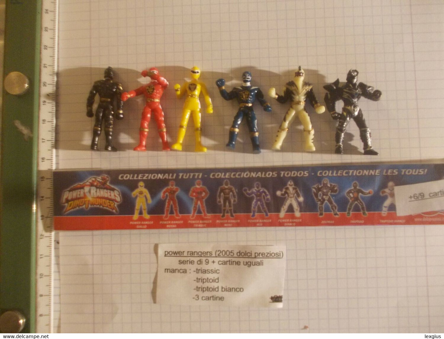 LOTTO SORPRESINE POWER RANGERS DOLCI PREZIOSI - Otros & Sin Clasificación