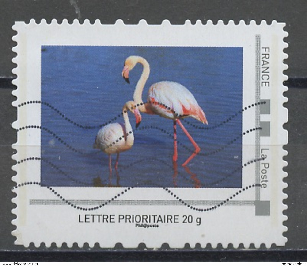 France - Frankreich Timbre Personnalisé 2008 Y&T N°IDT07-022 - Michel N°BS(?) (o) - Flamands Roses - Used Stamps