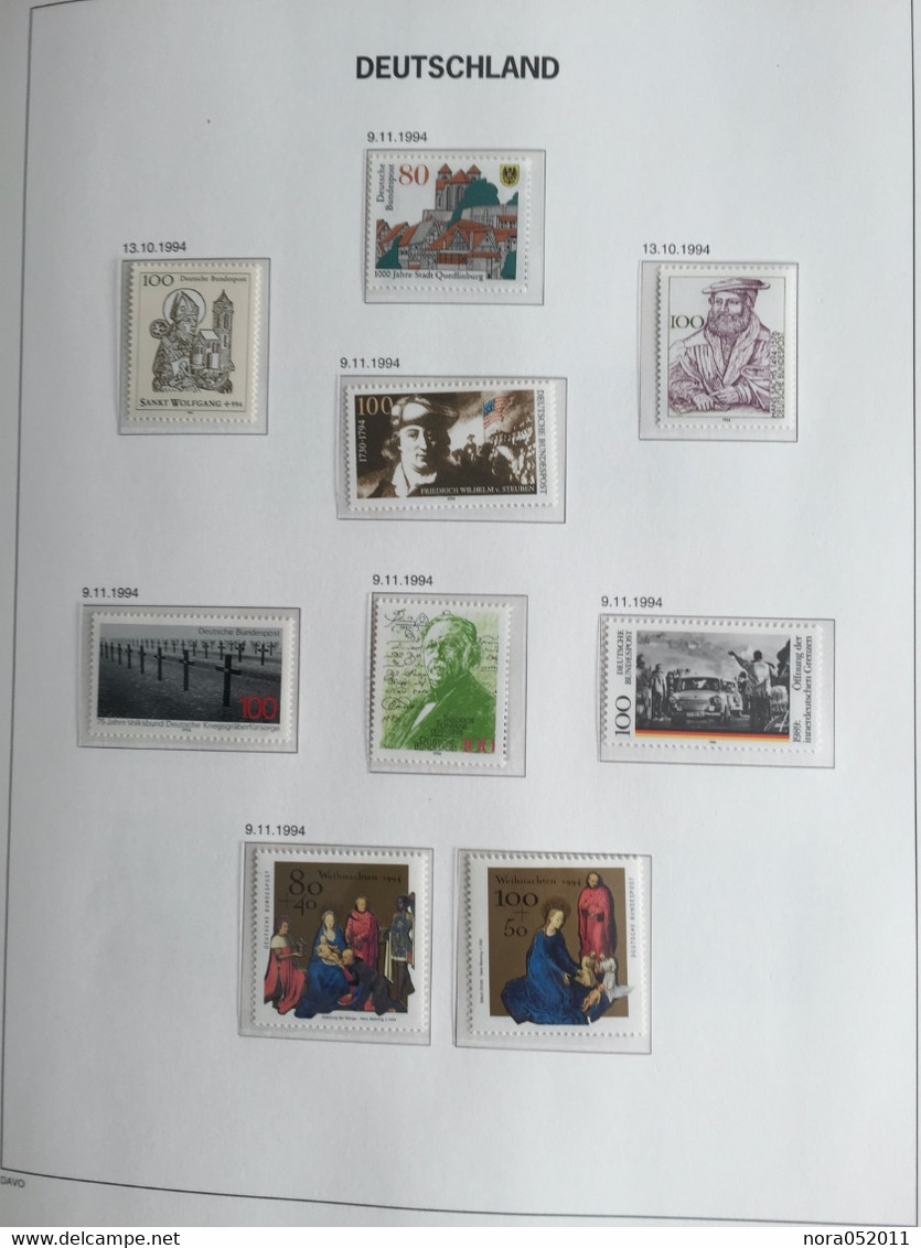 ALBUM DAVO AVEC COFFRET TIMBRES 1990/97 AVEC BLOC ET CARNET NEUF*** VOIR PHOTOS ET DÉTAIL CI DESSOUS - Sammlungen