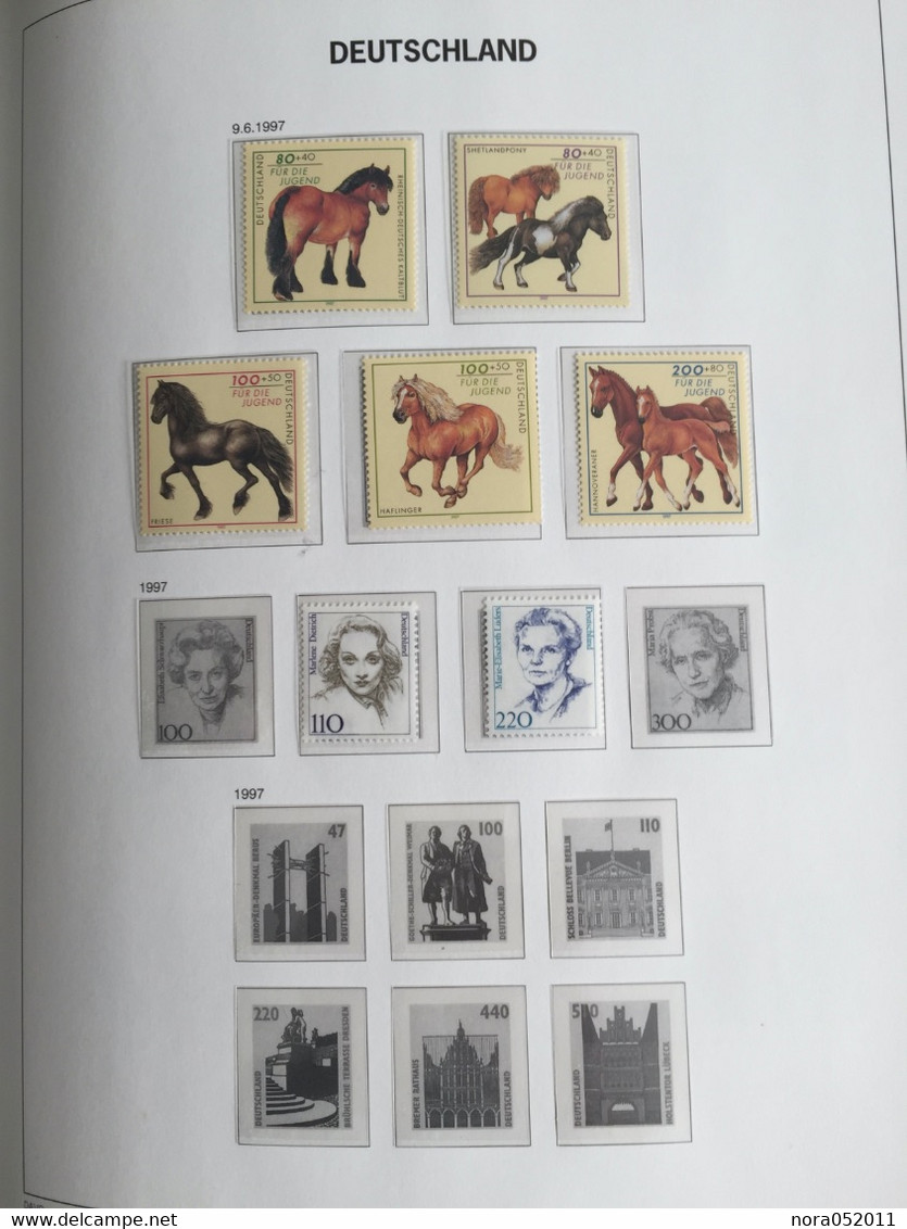ALBUM DAVO AVEC COFFRET TIMBRES 1990/97 AVEC BLOC ET CARNET NEUF*** VOIR PHOTOS ET DÉTAIL CI DESSOUS - Sammlungen