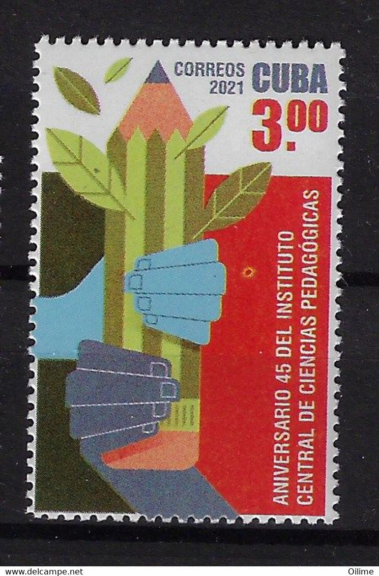 CUBA 2021. ANIVERSARIO INSTITUTO DE CIENCIAS PEDAGÓGICAS. MNH - Unused Stamps