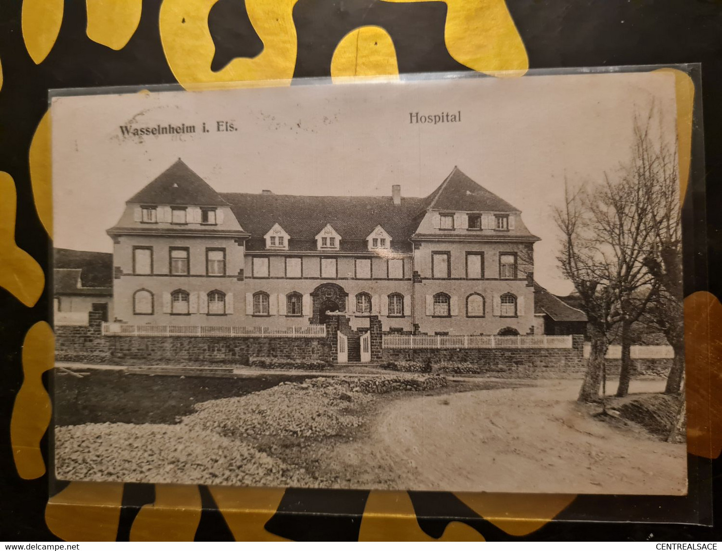 Carte WASSELONNE WASSELHEIM  Hôpital Au Dos Autoplan Wasselonne 1936 - Wasselonne