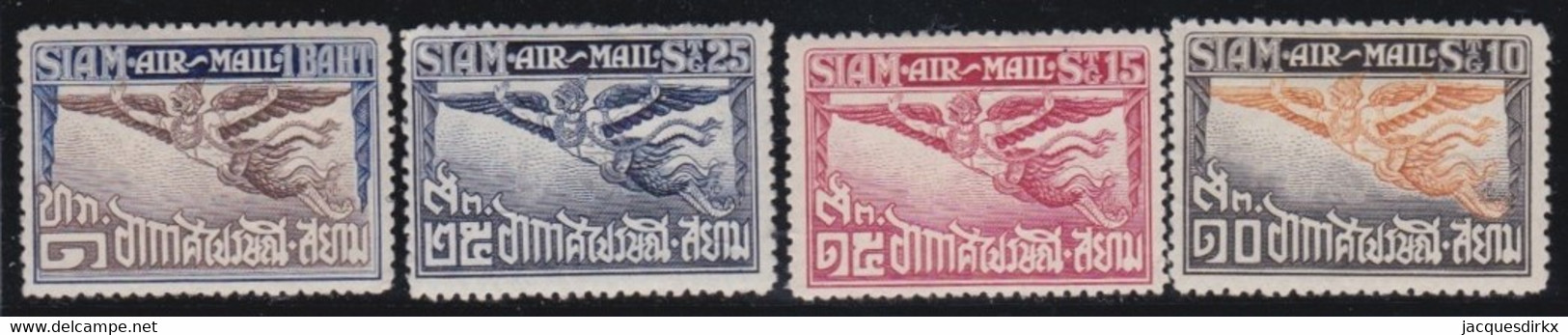 Thailand    .   Yvert       .   4 Stamps     .    *    .      Mint-hinged - Thaïlande