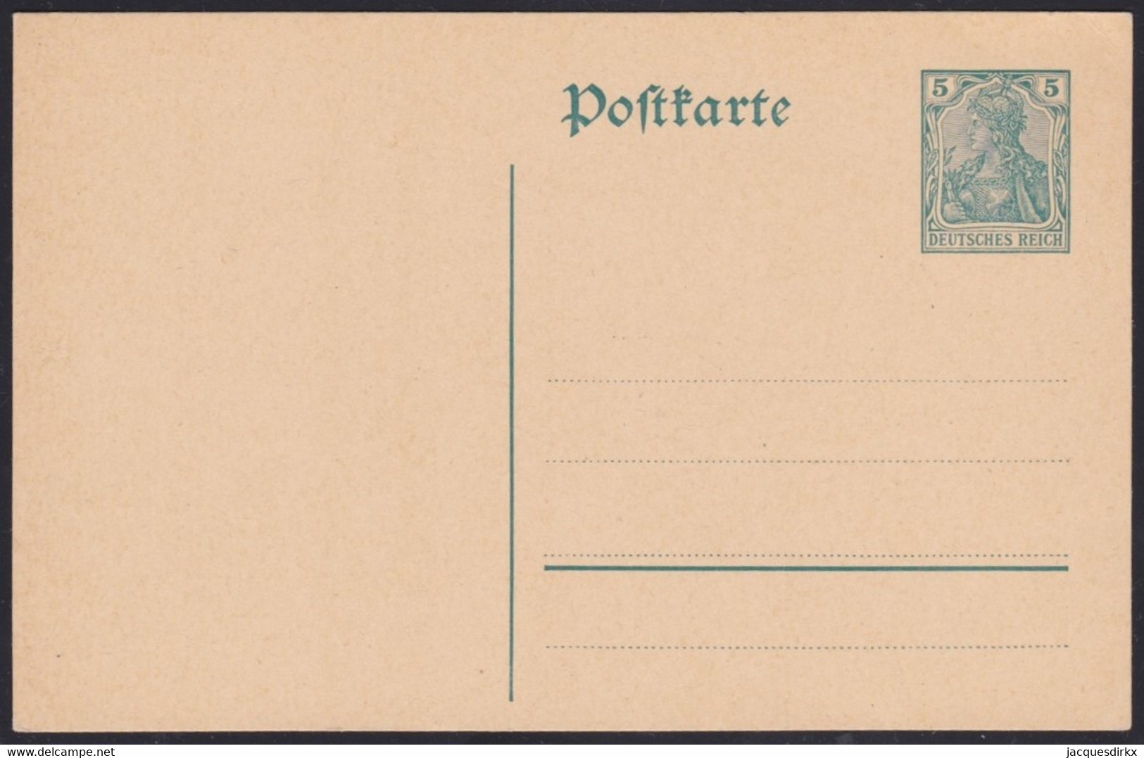 Deutsches Reich    .   Postkarte      .   **       .     Postfrisch - Lettres & Documents