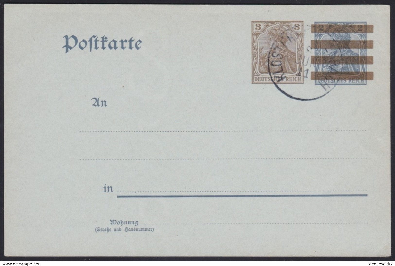 Deutsches Reich    .   Postkarte      .   O      .     Gestempelt - Lettres & Documents