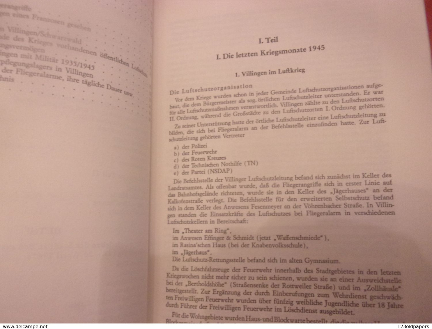 ♥️ 1968 HERMANN RIEDEL Widmung senden VILLINGEN 1945  BERICHT AUS EINER SCHWEREN WWII WELTKRIEG