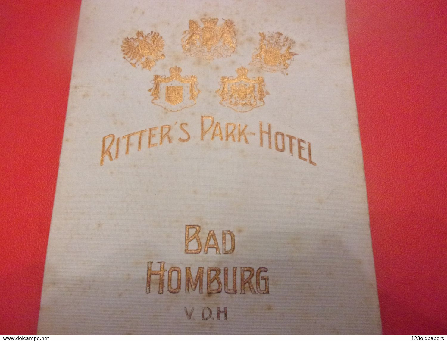 ♥️ BAD HOMBURG RITTER S PARK HOTEL HOMBOURG LES BAINS 1910 24 PAGES PLAN - Libros Antiguos Y De Colección