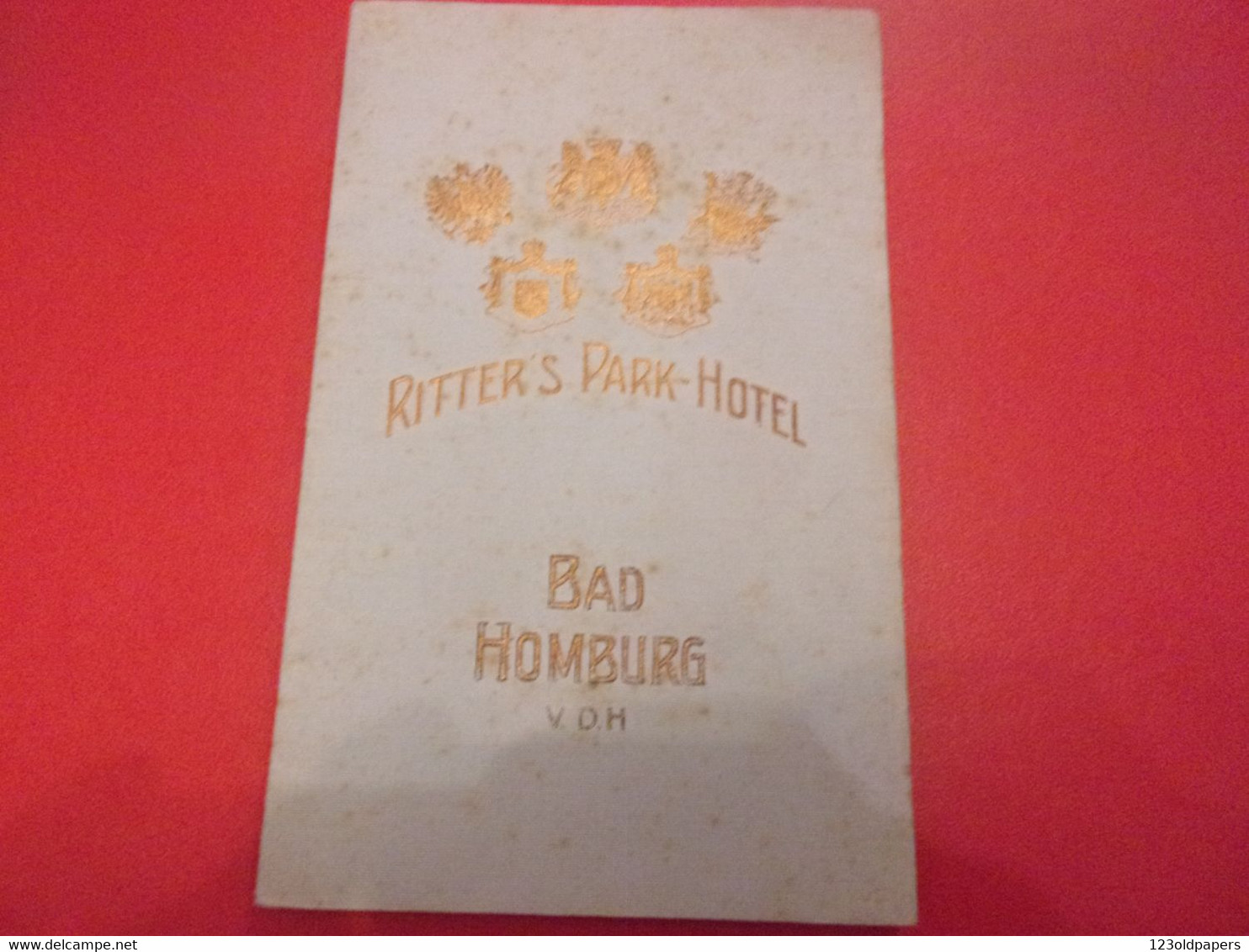 ♥️ BAD HOMBURG RITTER S PARK HOTEL HOMBOURG LES BAINS 1910 24 PAGES PLAN - Old Books