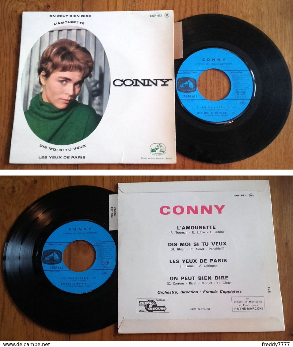 RARE French EP 45t RPM BIEM (7") CONNY (Lang, 1963) - Collectors