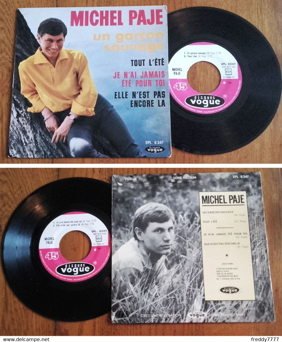 RARE French EP 45t RPM BIEM (7") MICHEL PAJE (1964) - Verzameluitgaven