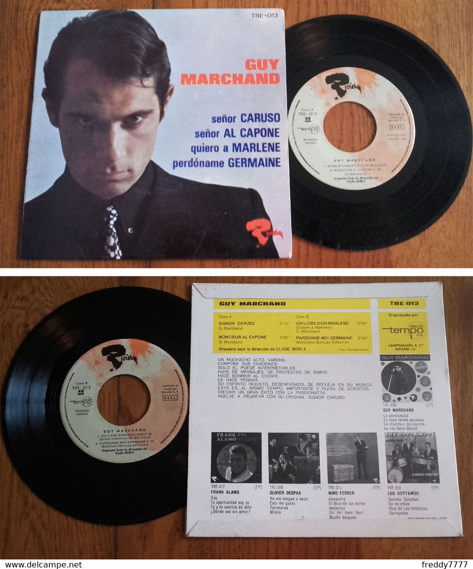 RARE Spanish EP 45t RPM SGAE (7") GUY MARCHAND (1966) - Verzameluitgaven