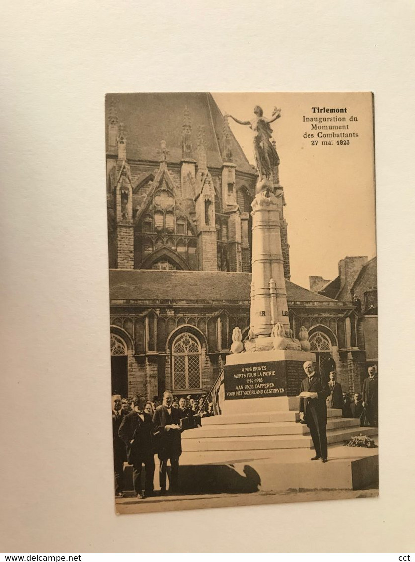 Tirlemont  Tienen  Inauguration Du Monument Des Combattants 27 Mai 1923 - Tienen