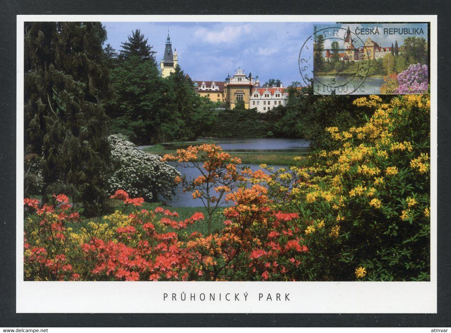 CZECH REPUBLIC (2008) - Carte Maximum Card ATM - Zámek Pruhonice / Pruhonice Castle / Chateau - PRUHONICKY Park - Sonstige & Ohne Zuordnung