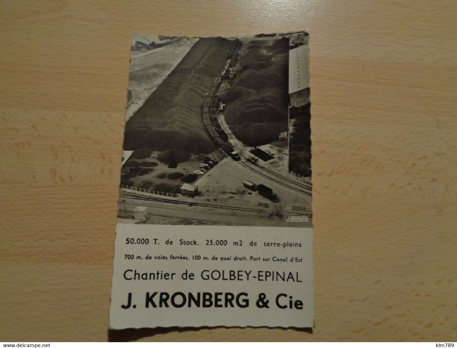 88 - Vosges - Chantier Golbey - Epinal - Ets J.Kronberg & Cie - Terrassement - Carte Publicitaire - - Golbey