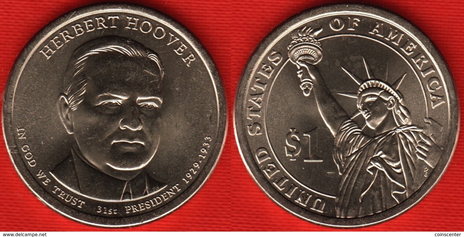 USA 1 Dollar 2014 D Mint "Herbert Hoover" UNC - 2007-…: Presidents
