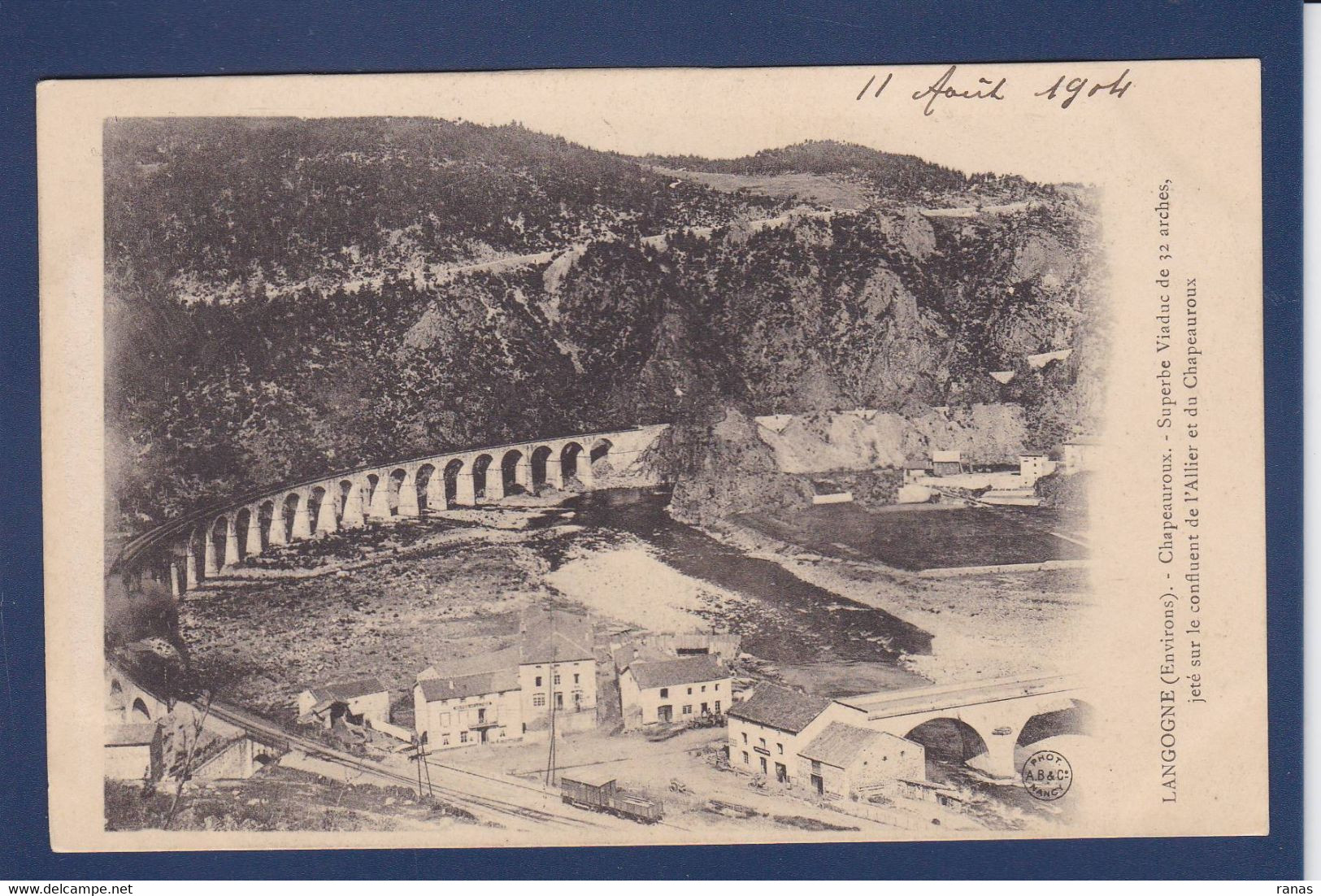 CPA [48] Lozère > Langogne Circulé Chapeauroux - Langogne