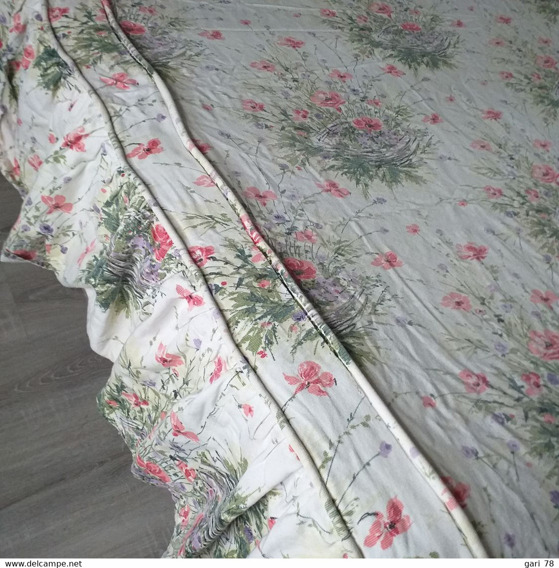 Dessus De Lit Vintage Pour Lit 120 Ou 140, Bouquets De Fleurs - Draps/Couvre-lits