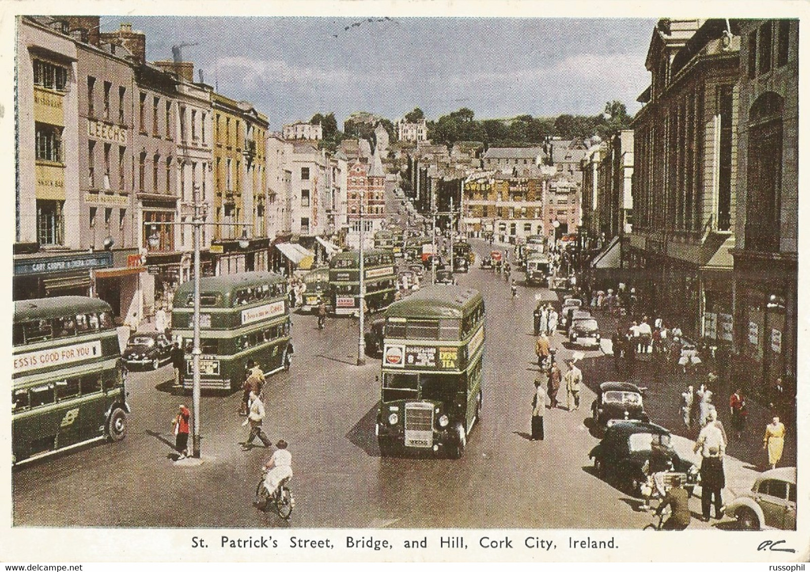 IRELAND - THE EMERALD ISLE - CORK - MARSHY PLACE - PC COLOR CARD N° 295  - 1958 - Cork