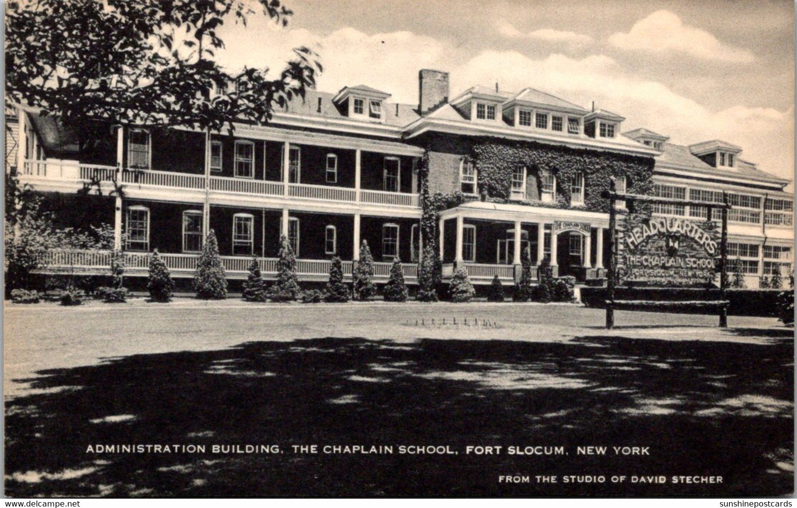 New York Fort Slocum The Chaplain School Administraion Building - Saratoga Springs