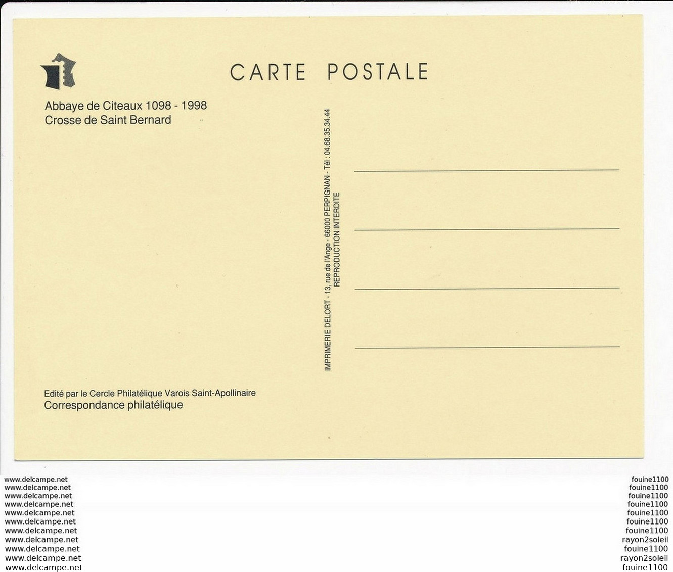 Carte Maximum Abbaye De Citeaux Premier Jour ( Illustrateur Albuisson )( Recto Verso ) - 1990-1999