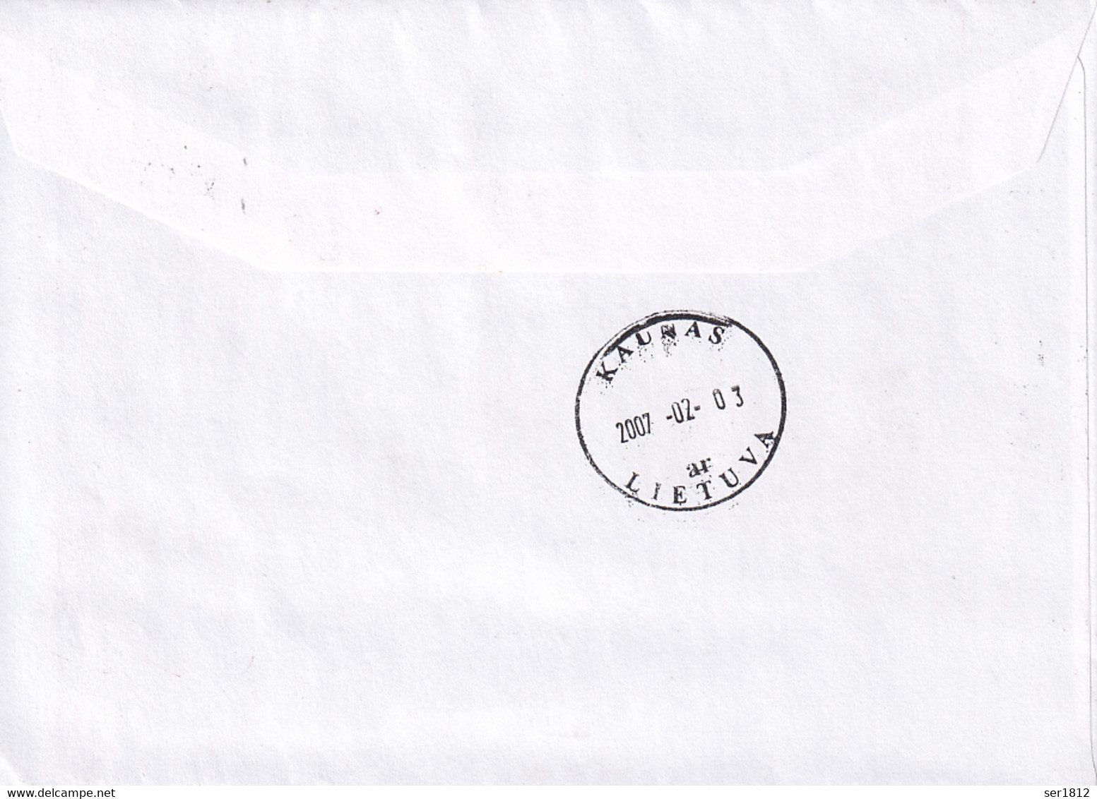 Netherlands 2007 Postal Cover Lithuania Kauans - Lettres & Documents