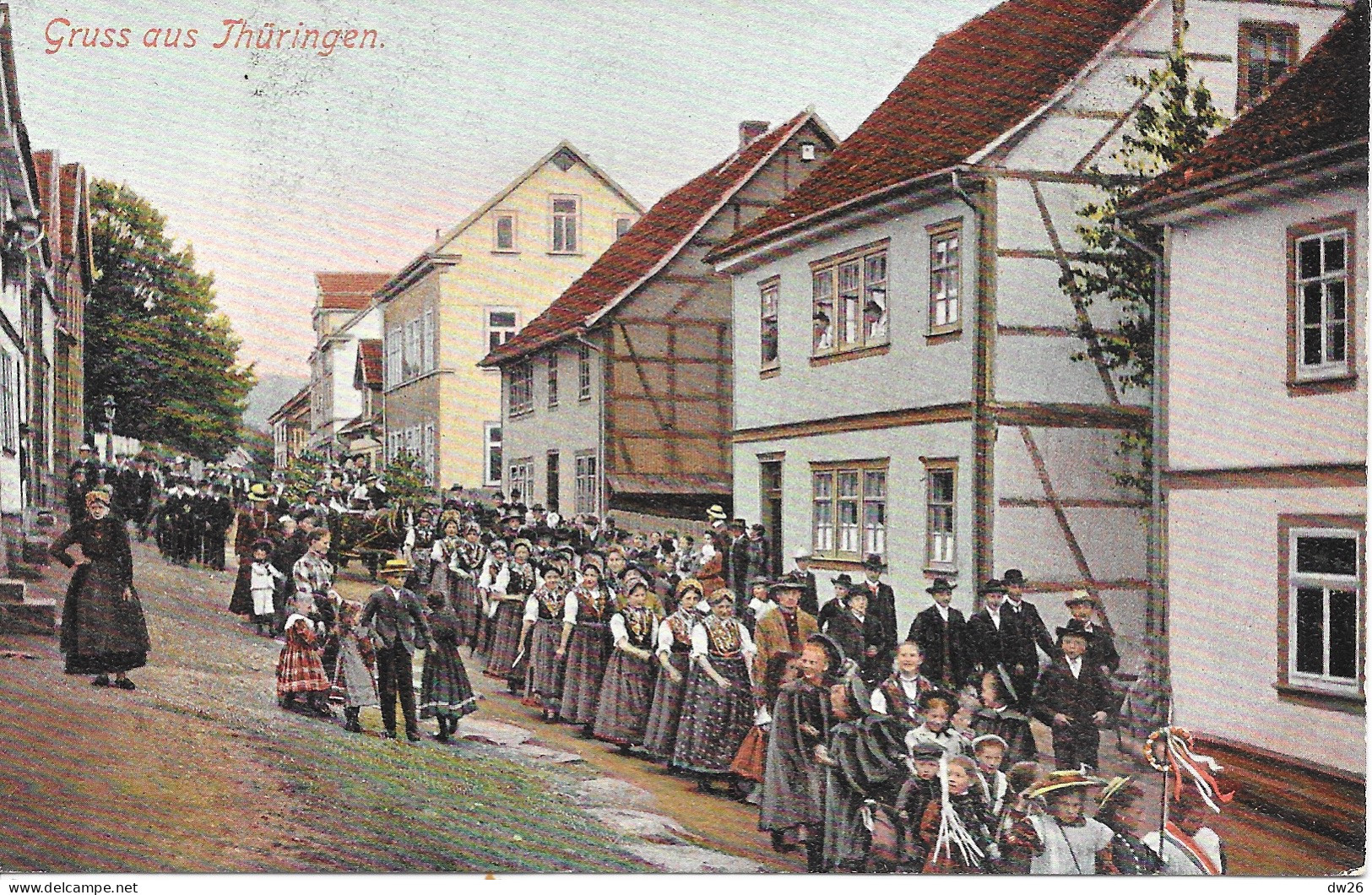 Gruss Aus Thüringen (Autriche) Procession En Costumes Traditionnels - Carte Louis Glaser N° 6499 Non Circulée - Otros & Sin Clasificación