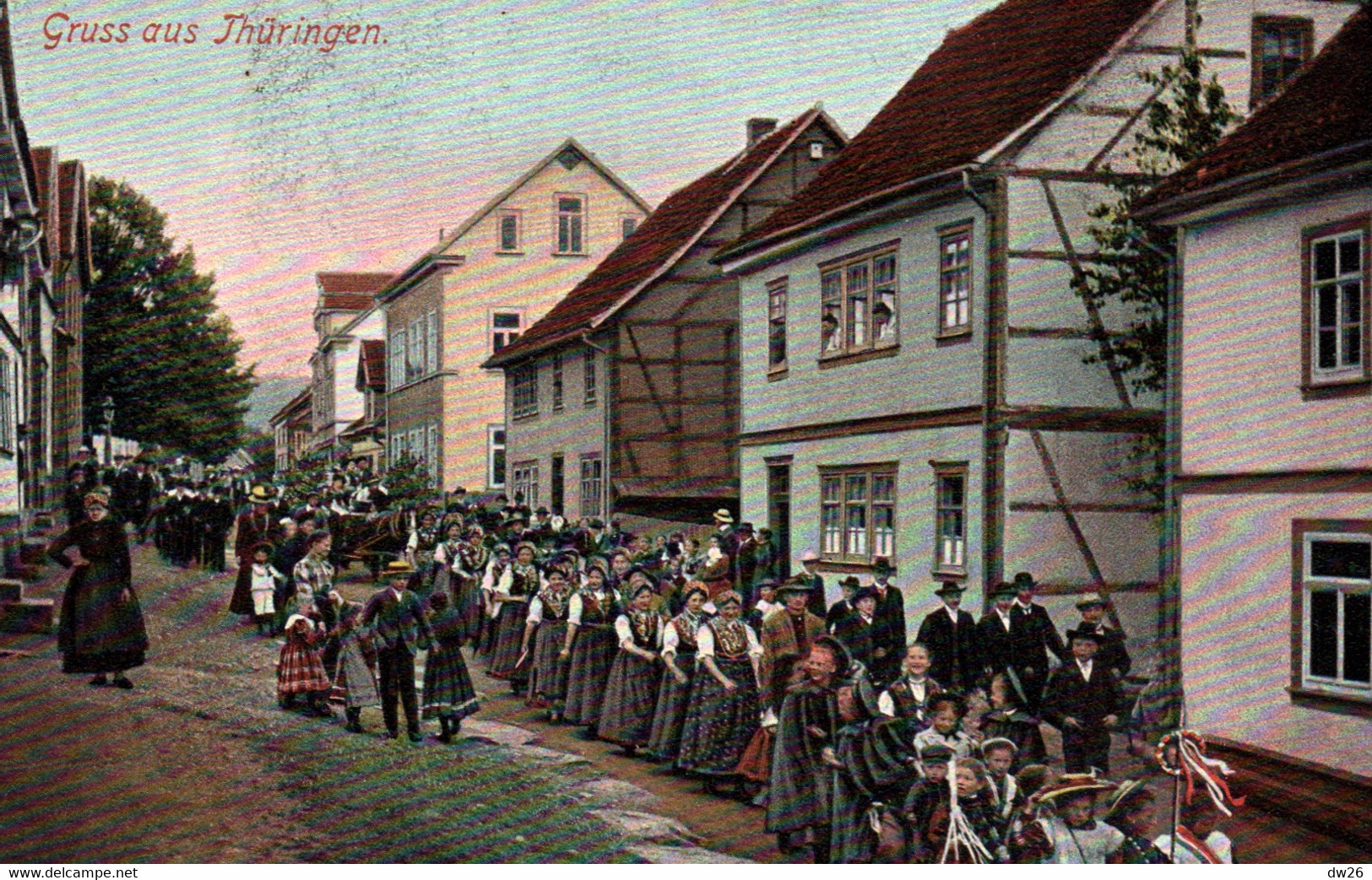 Gruss Aus Thüringen (Autriche) Procession En Costumes Traditionnels - Carte Louis Glaser N° 6499 Non Circulée - Otros & Sin Clasificación