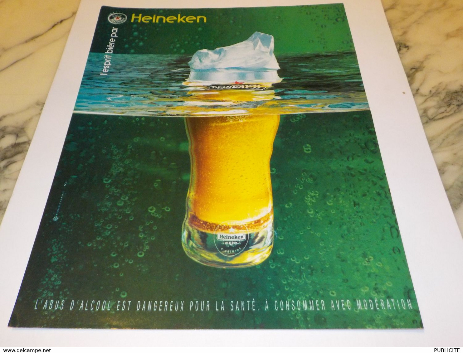 PUBLICITE  L ESPRIT  BIERE PAR HEINEKEN 2004 - Alcools