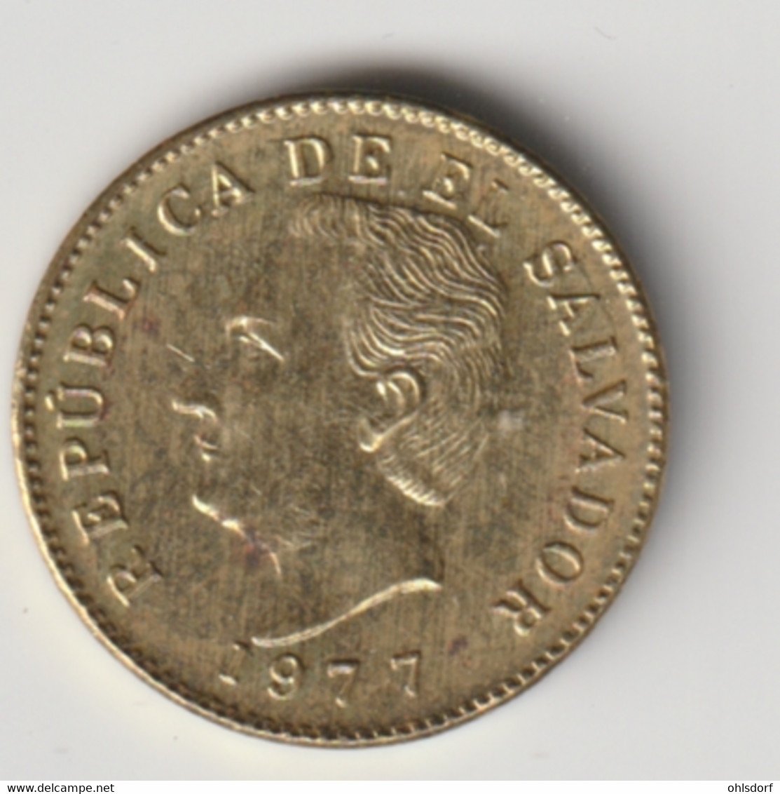 EL SALVADOR 1977: 1 Centavo, KM 135.2 - Salvador