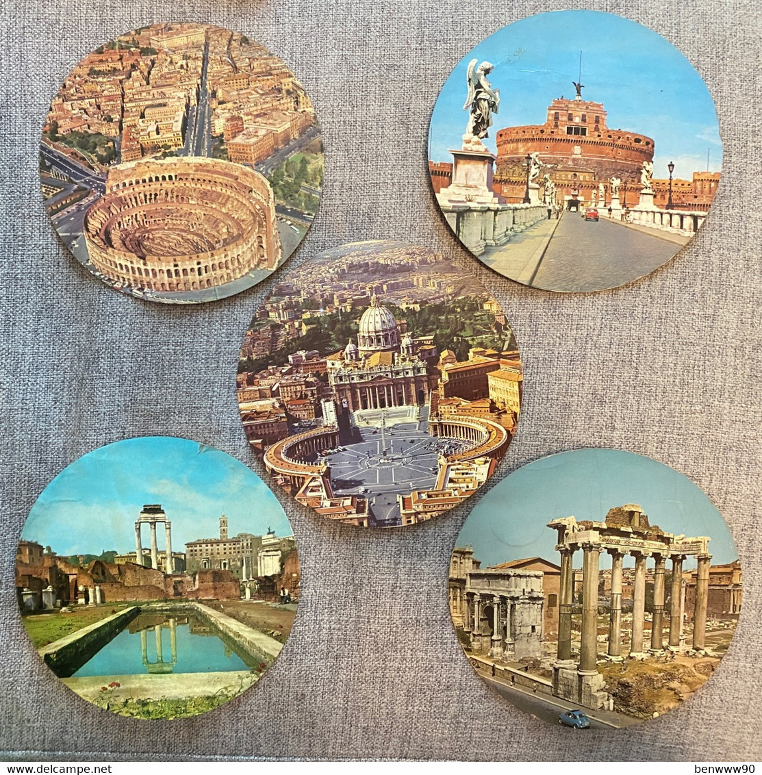 Lot Of 5, Italy Roma Used Postcard - Collezioni & Lotti