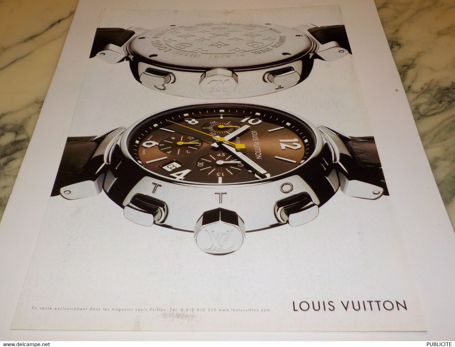 PUBLICITE CHRONOGRAPHE LOUIS VUITTON 2004 - Andere & Zonder Classificatie