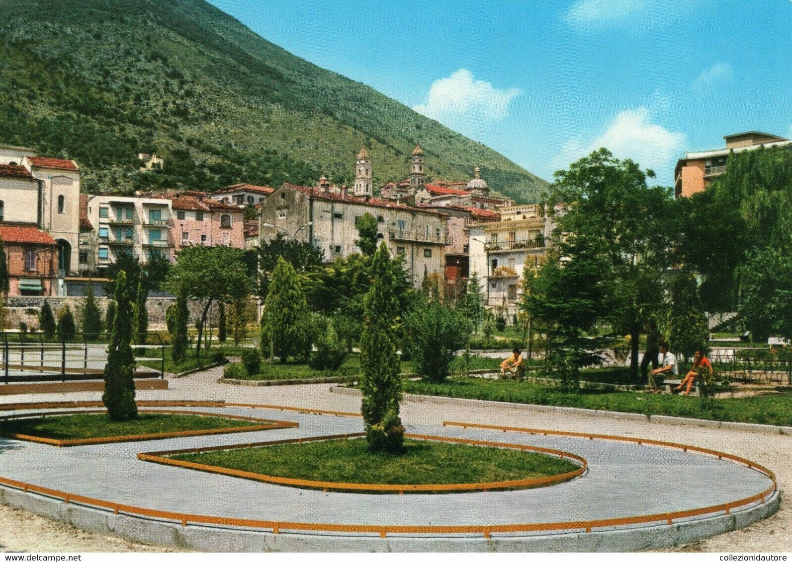 VENAFRO - CARTOLINA FG SPEDITA NEL 1980 - GIARDINI PUBBLICI - ANIMATA - Isernia