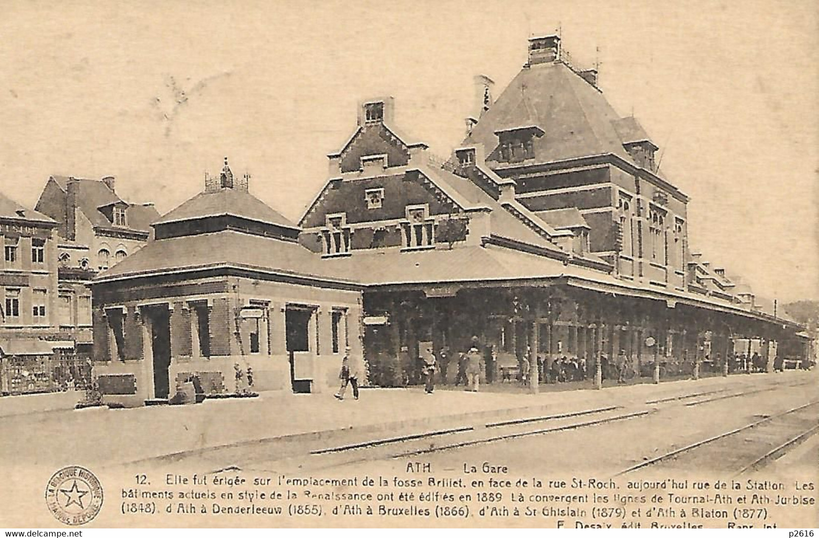 BELGIQUE -  ATH -  1931 - LA GARE - Ath