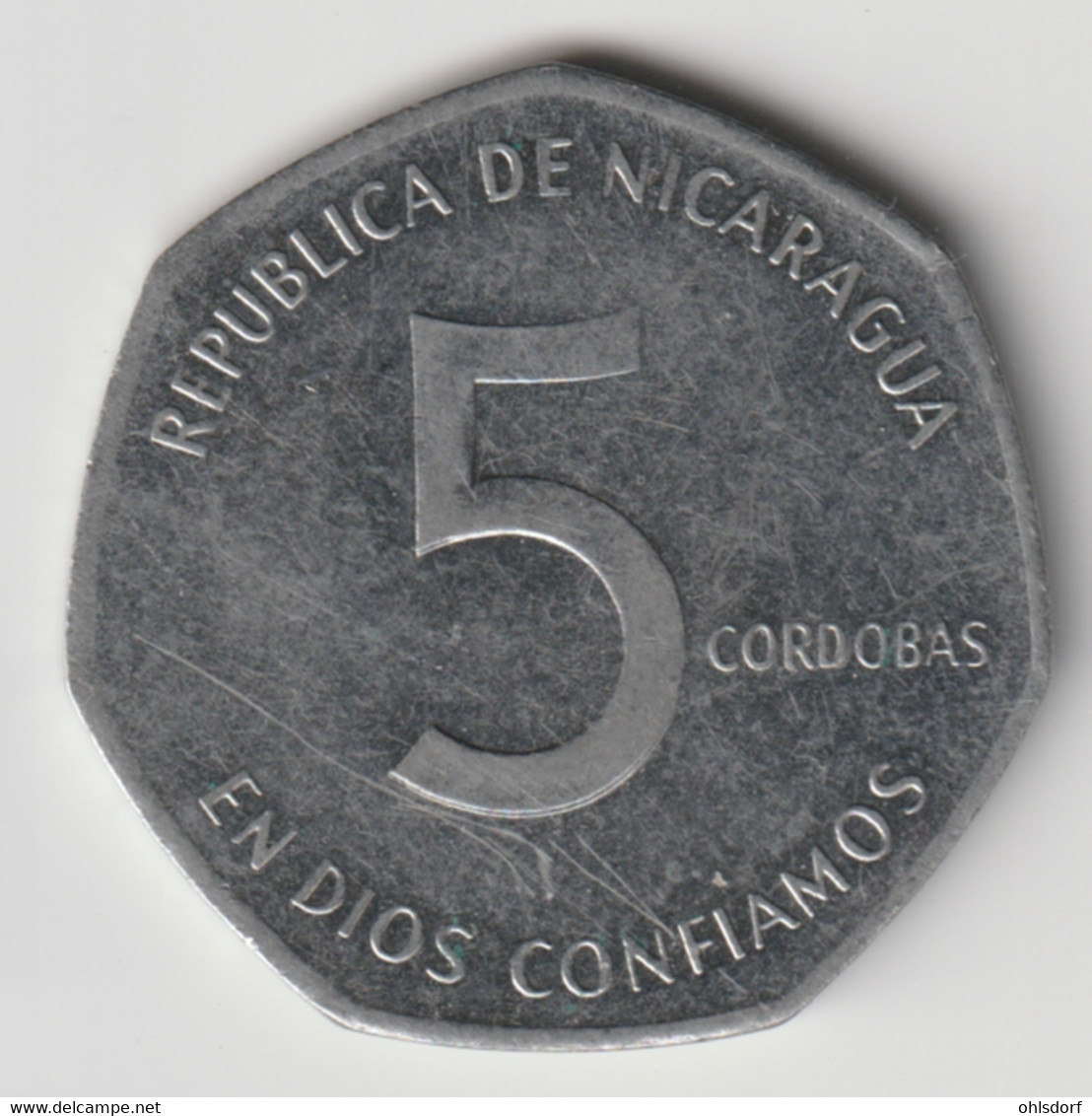 NICARAGUA 1984: 5 Cordobas, KM 44a - Nicaragua