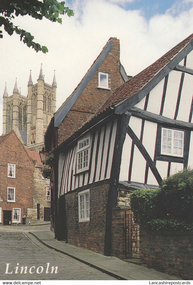 Postcard Lincoln Cathedral From Michaelgate My Ref B26006 - Lincoln