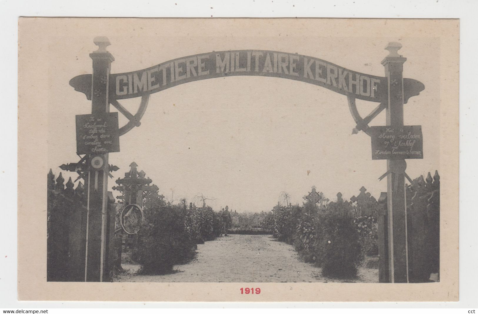 Westvleteren  Vleteren  Cimetière Militaire Kerkhof 1919 - Vleteren