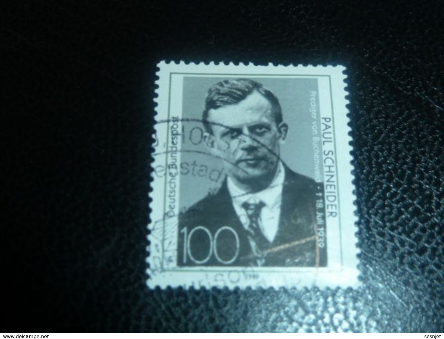 Deutsche Bundespost - Paul Schneider (1897-1939) Pasteur - Val 100 - Noir - Oblitéré - Année 1989 - - Gebraucht