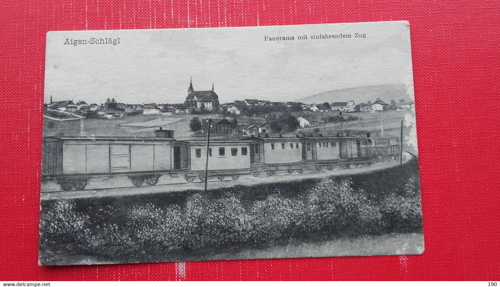 Aigen-Schlagl.Panorama Mit Einfahrendem Zug.Railway/train - Rohrbach