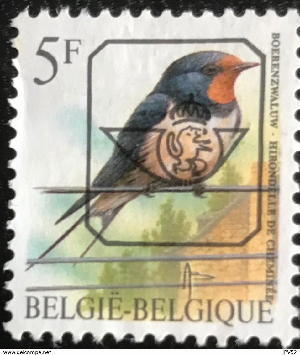 België - Belgique - C11/52 - (°)used - 1992 - Michel 2527V - Boerenzwaluw - Sobreimpresos 1986-96 (Aves)