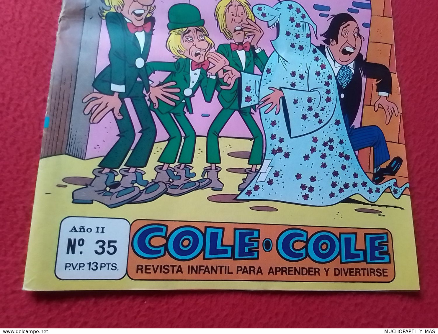 ANTIGUA REVISTA INFANTIL COMIC TEBEO COLE COLE GABY FOFO MILIKI Y FOFITO Nº 35 SEP. 1976 BRUGUERA LOS PAYASOS DE LA TELE - BD Anciens