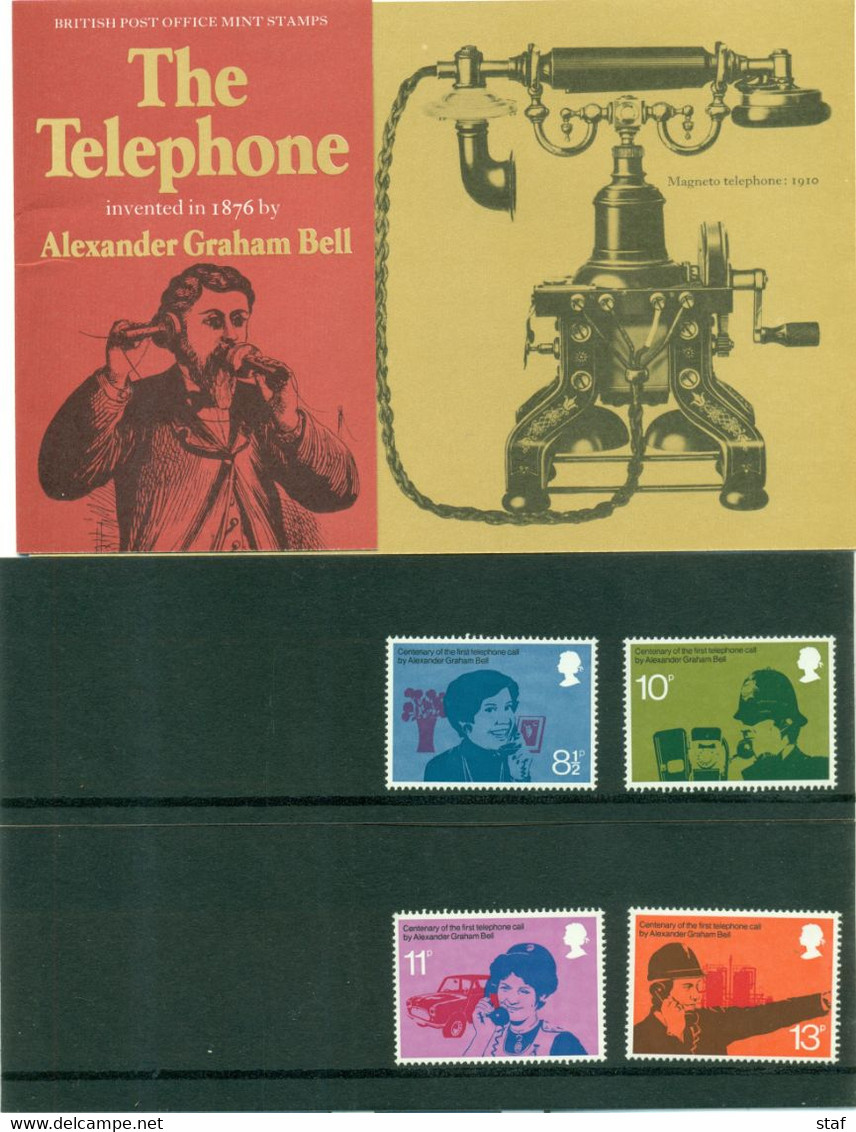 YT Nrs. 786-789** Graham Bell - The Telephone - Presentation Packs