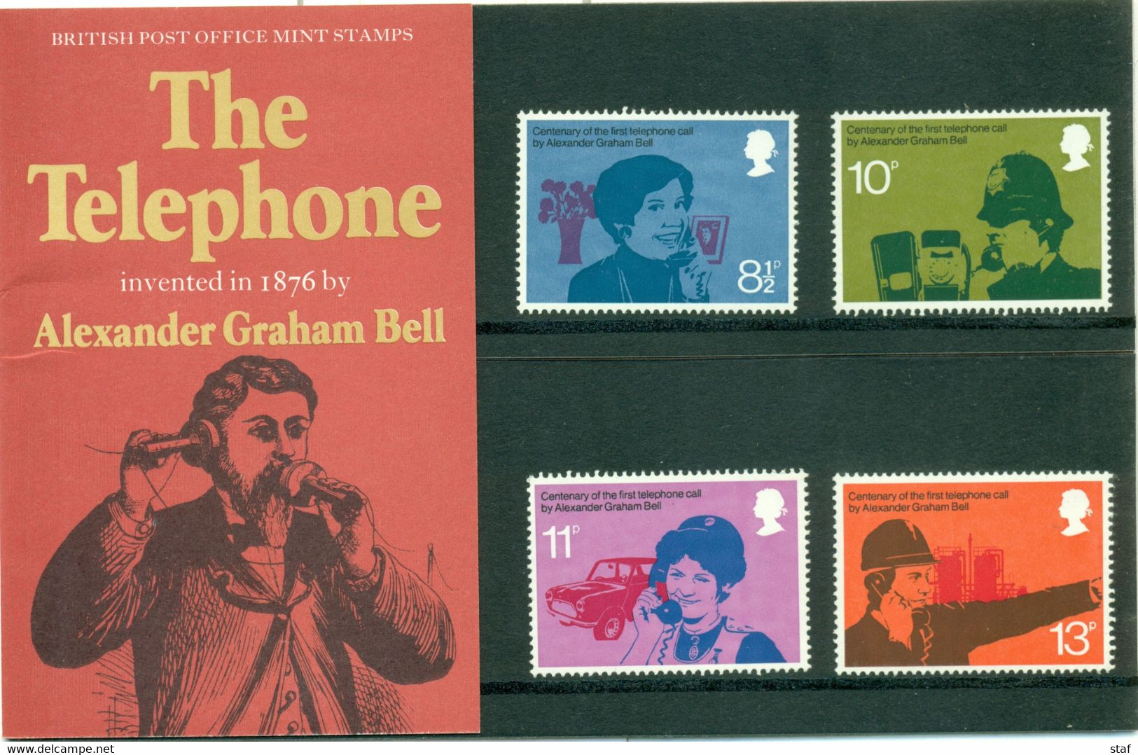 YT Nrs. 786-789** Graham Bell - The Telephone - Presentation Packs