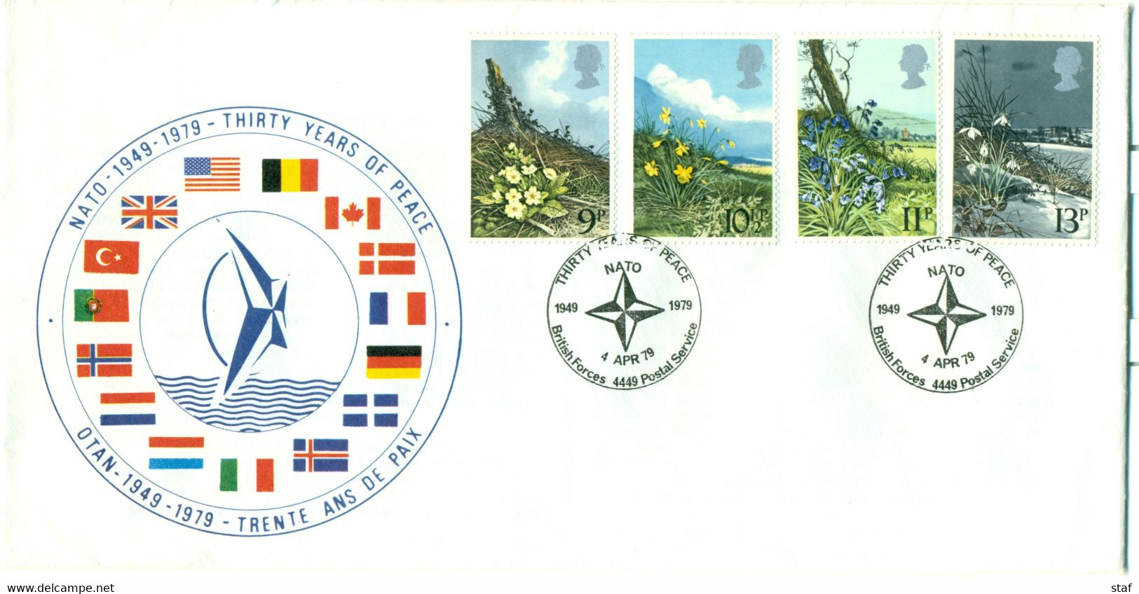 YT Nrs. 884-887 NATO 1949-1979 - Thirty Years Of Peace - OTAN - Trente Ans De Paix - Presentation Packs