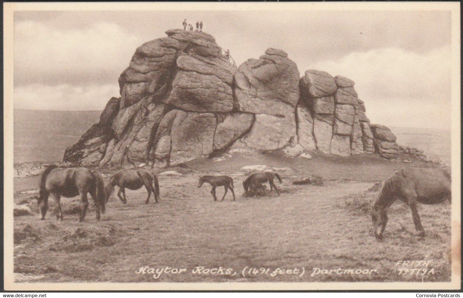 Haytor Rocks, Dartmoor, Devon, C.1930 - Frith's Postcard - Dartmoor