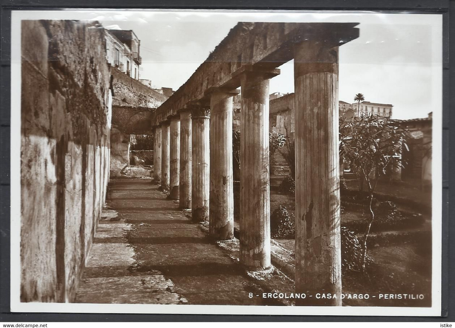 Italy,  Ercolano, Casa D'argo-Peristilio, 1937. - Ercolano