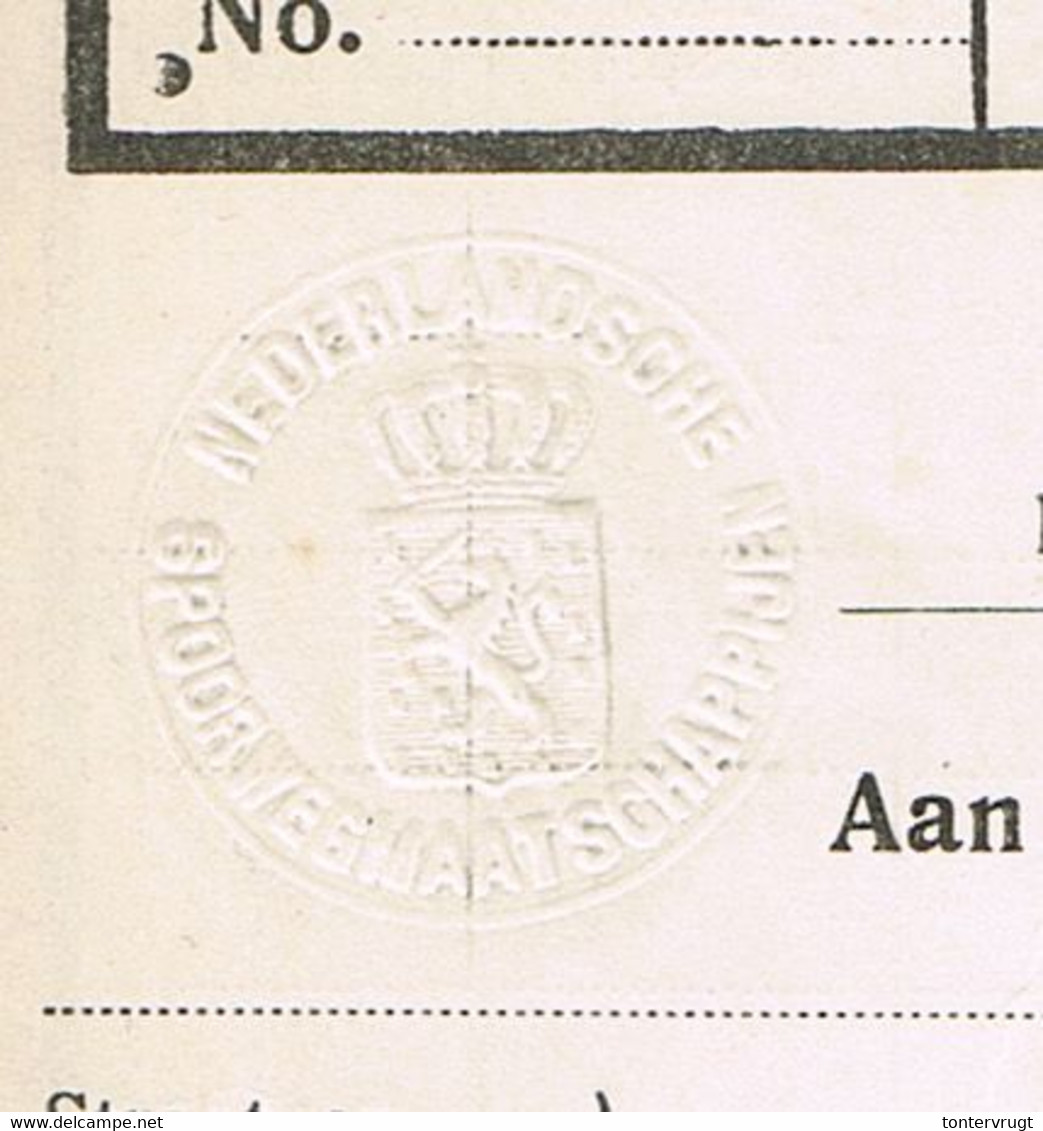 NS Spoorweg Vrachtbrief - Culemborg 1936 35 Cent Geel > PAARTJE Met DROOGSTEMPEL! - Schienenverkehr