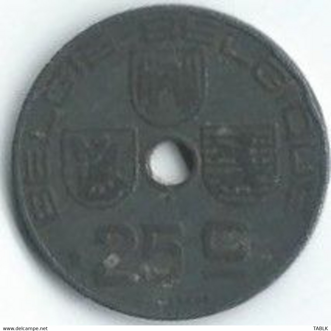 MM166 - BELGIË - BELGIUM - 25 CENTIMES 1944 - 25 Cent